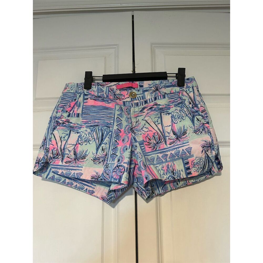 Lilly Pulitzer Women's Tropical Ruffle Pocket Shorts Size 2 - Picture 7 of 7